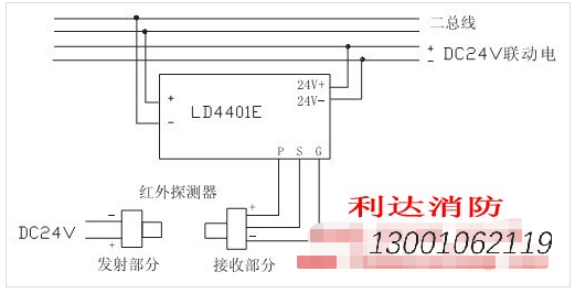 利达华信线型光束感烟探测器能直接接入报警系