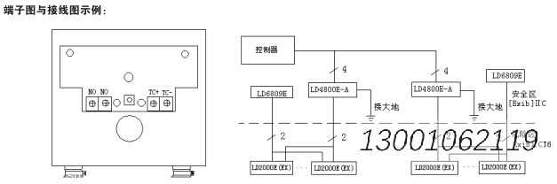 利达华信防爆手动报警按钮J-SA B-M-LD2000E(Ex)厂家安装接线图